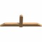 Ekena Millwork Eugene Smooth Timber Gable Bracket, Western Red Cedar, 72"W x 24"H x 3 1/2"D x 5 1/2"F, 8/12 Pitch GBW072X24X0406EUG00SWR - alternate 5